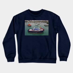 Sark Venture, St Peter Port Harbour Crewneck Sweatshirt